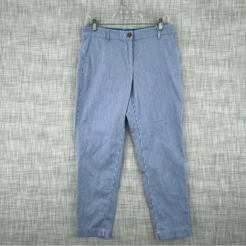 Talbots Blue Ankle Cropped Pants with Lightweight Fabric